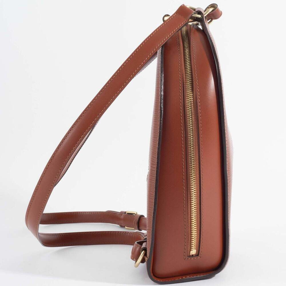 LOUIS VUITTON Brown Leather Backpack - Picture 6 of 16